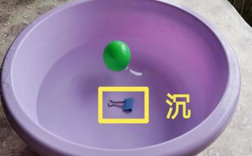 小班沉与浮教案参考8篇