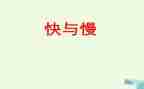 快与慢优秀作文推荐7篇