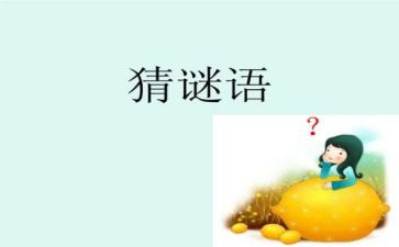 猜谜语的作文精选5篇