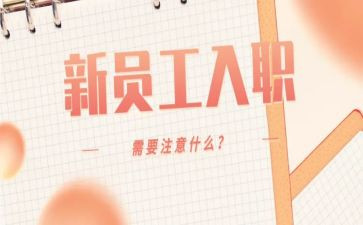入职前的工作总结5篇